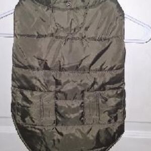 Olive Green Dog Puffer Vest